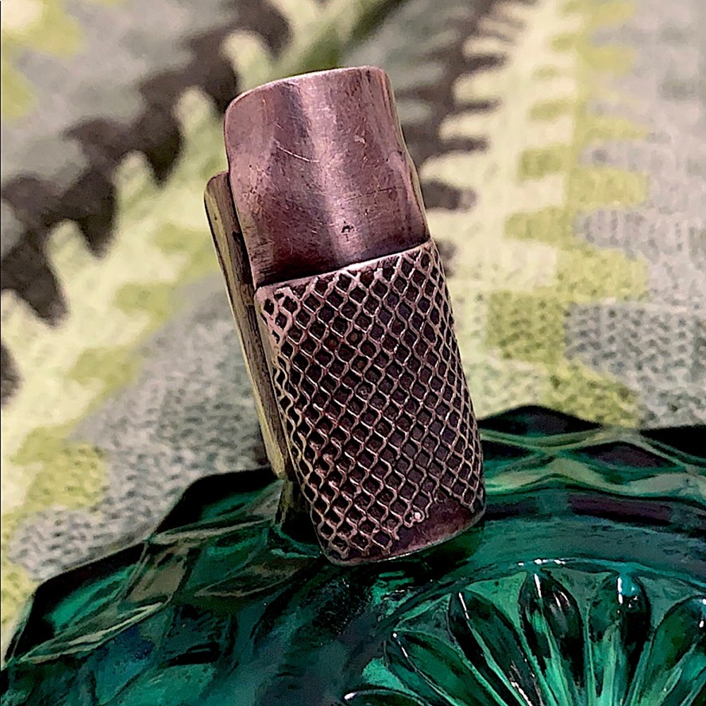 Huge Brutalist Solid Sterling Silver Statement Ri… - image 8